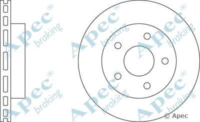 APEC BRAKING dsk2143 -  Тормозной диск